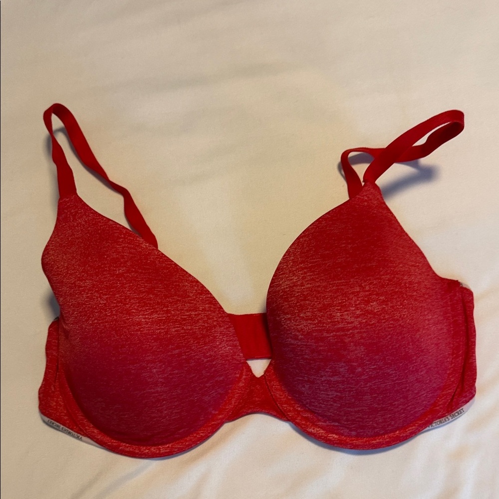 Victoria's Secret Uplift Semi Demi Red Bra